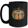 Fall Book Pumpkin Retro Reading Book Halloween Teacher Mug 15oz Mug Black front 600x.jpg