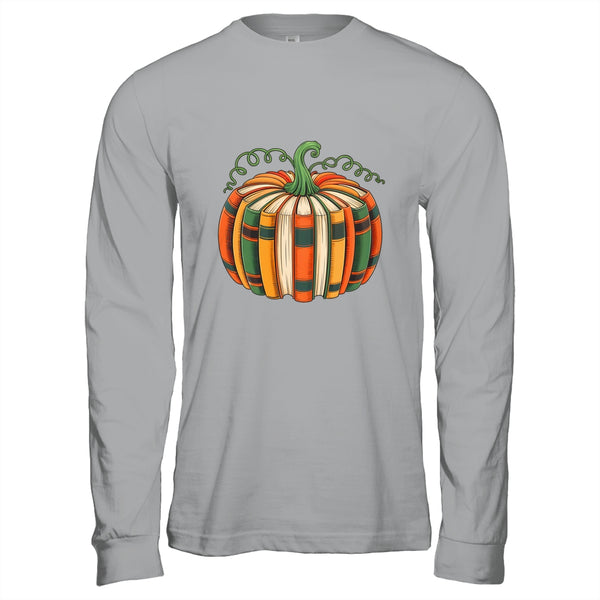 Fall Book Pumpkin Retro Reading Book Halloween Teacher Shirt Hoodie Long Sleeve T Shirt Sport Grey 600x.jpg