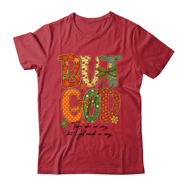But God Christian Fall Autumn Thankful Floral Coquette Bow Shirt Sweatshirt Classic T Shirt Red 600x.jpg