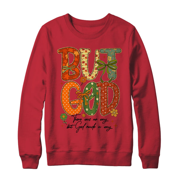 But God Christian Fall Autumn Thankful Floral Coquette Bow Shirt Sweatshirt Crewneck Sweatshirt Red 600x.jpg