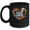 PEDS Crew Nurse Fall Heart Pediatric Pumpkin Thanksgiving Mug 11oz Mug Black front 600x.jpg