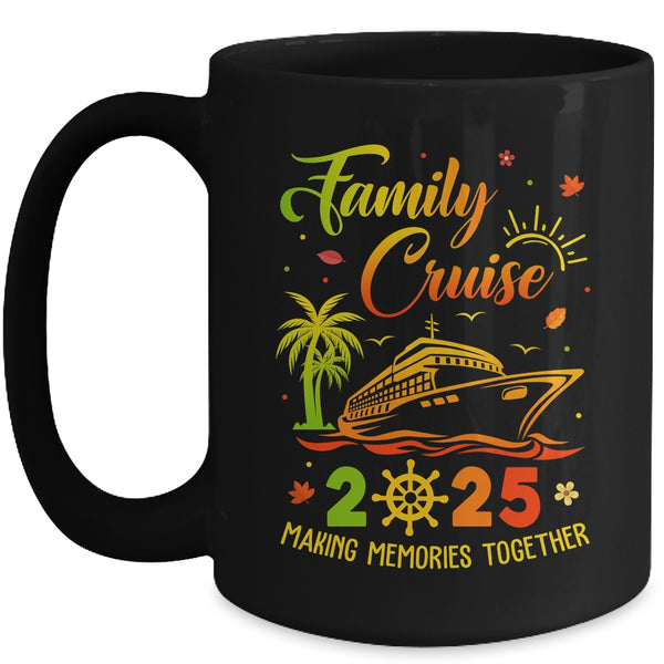 Family Cruise 2025 Thanksgiving Autumn Cruise Squad Mug 15oz Mug Black front 600x.jpg