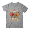 Retro Fall In Love With Learning Autumn Pumpkin Teacher Kids Shirt Hoodie Classic T Shirt Sport Grey 600x.jpg