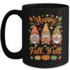 Happy Fall Y all Gnome Pumpkin Autumn Thanksgiving Men Women Mug 15oz Mug Black front 600x.jpg