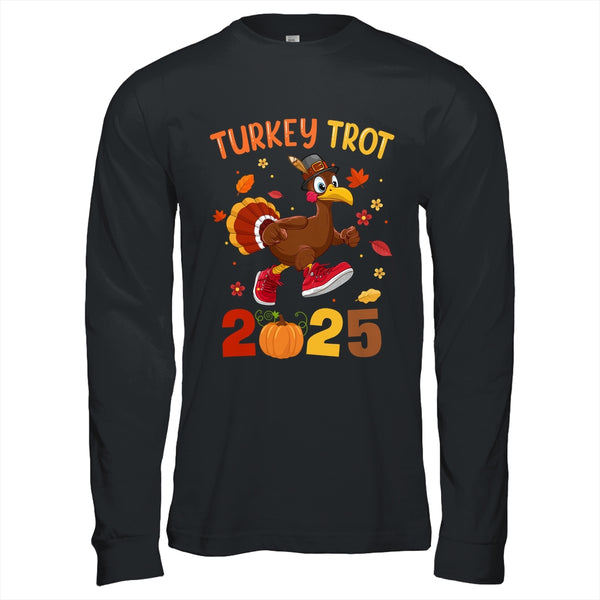 Turkey Trot 2025 Thanksgiving Turkey Running Runner Autumn Shirt Hoodie Long Sleeve T Shirt Black 600x.jpg