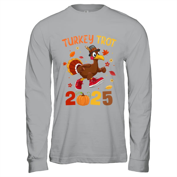 Turkey Trot 2025 Thanksgiving Turkey Running Runner Autumn Shirt Hoodie Long Sleeve T Shirt Sport Grey 600x.jpg