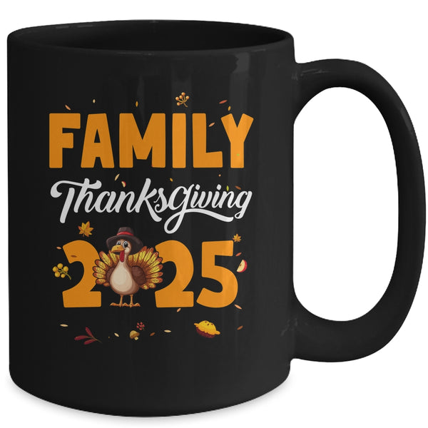 Family Thanksgiving 2025 Fall Autumn Turkey Matching Family Mug 15oz Mug Black back 600x.jpg