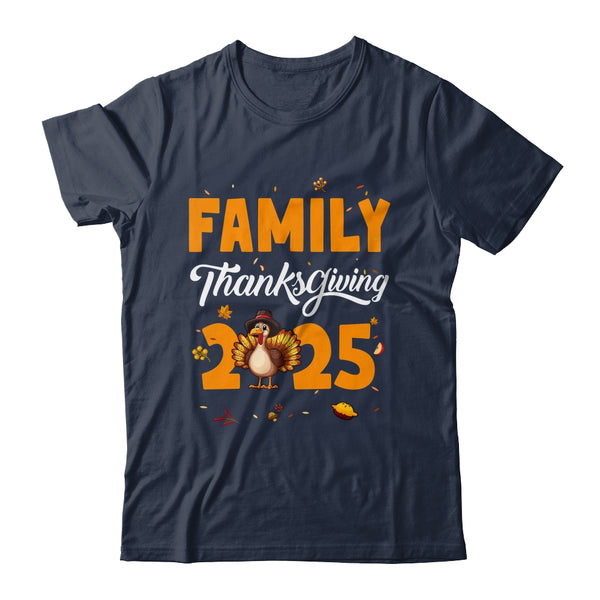 Family Thanksgiving 2025 Fall Autumn Turkey Matching Family Shirt Sweatshirt Classic T Shirt Navy 600x.jpg