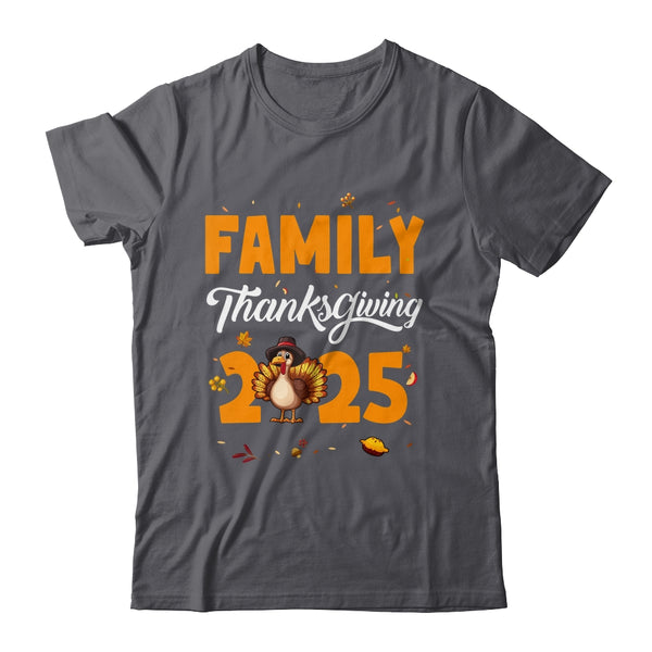 Family Thanksgiving 2025 Fall Autumn Turkey Matching Family Shirt Sweatshirt Classic T Shirt Dark Heather 600x.jpg