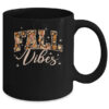 Retro Fall Vibes Preppy Floral Pumpkin Fall Autumn Vibes Mug 11oz Mug Black back 600x.jpg