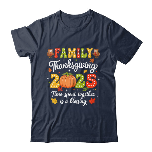 Family Thanksgiving 2025 Thanksgiving Crew Turkey Matching Shirt Sweatshirt Classic T Shirt Navy 600x.jpg
