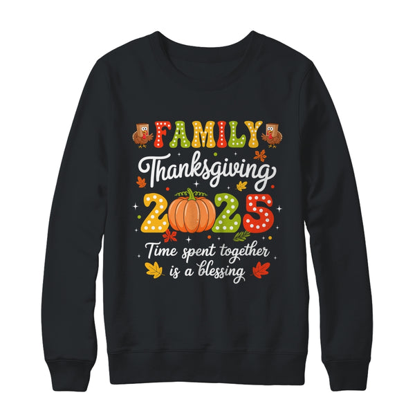Family Thanksgiving 2025 Thanksgiving Crew Turkey Matching Shirt Sweatshirt Crewneck Sweatshirt Black 600x.jpg