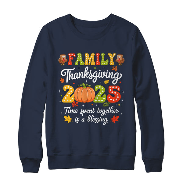 Family Thanksgiving 2025 Thanksgiving Crew Turkey Matching Shirt Sweatshirt Crewneck Sweatshirt Navy 600x.jpg