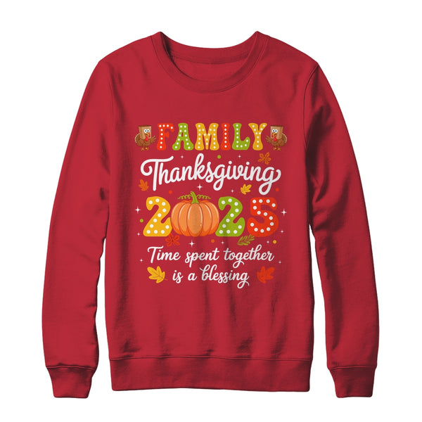 Family Thanksgiving 2025 Thanksgiving Crew Turkey Matching Shirt Sweatshirt Crewneck Sweatshirt Red 600x.jpg