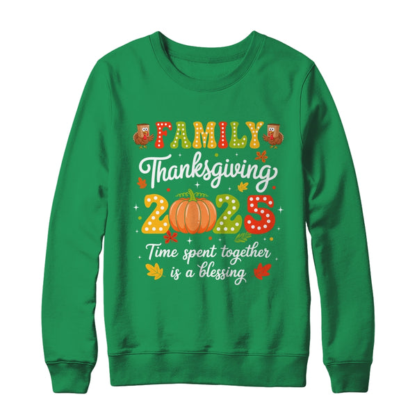Family Thanksgiving 2025 Thanksgiving Crew Turkey Matching Shirt Sweatshirt Crewneck Sweatshirt Irish Green 600x.jpg