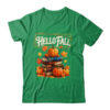 Hello Fall Pumpkin And Books Reading Lovers In Autumn Fall Shirt Sweatshirt Classic T Shirt Irish Green 600x.jpg