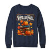 Hello Fall Pumpkin And Books Reading Lovers In Autumn Fall Shirt Sweatshirt Crewneck Sweatshirt Navy 600x.jpg