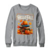 Hello Fall Pumpkin And Books Reading Lovers In Autumn Fall Shirt Sweatshirt Crewneck Sweatshirt Sport Grey 600x.jpg