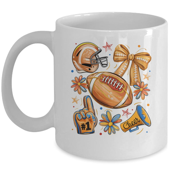 Football Game Day Football Season Fall Autumn Coquette Bow Mug 11oz Mug White front 600x.jpg