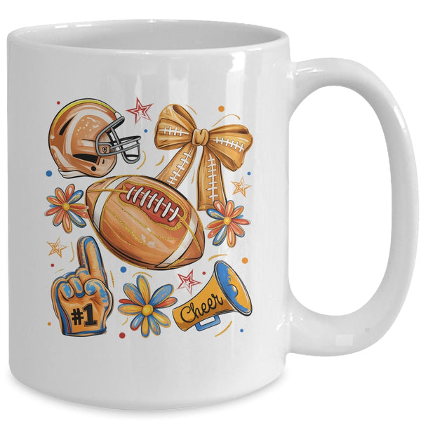 Football Game Day Football Season Fall Autumn Coquette Bow Mug 15oz Mug White back 600x.jpg