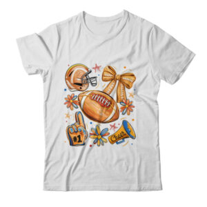 Football Game Day Football Season Fall Autumn Coquette Bow Shirt Sweatshirt Classic T Shirt White 600x.jpg