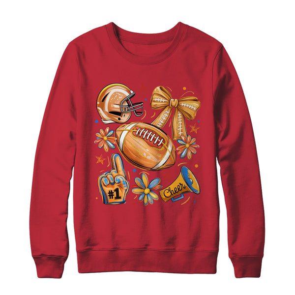 Football Game Day Football Season Fall Autumn Coquette Bow Shirt Sweatshirt Crewneck Sweatshirt Red 600x.jpg