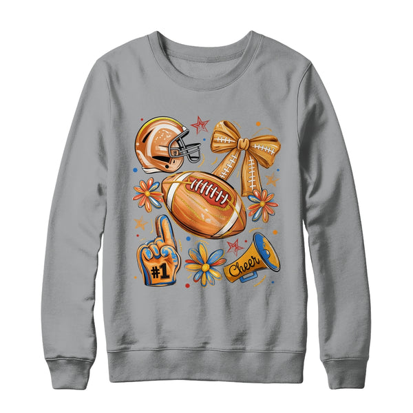 Football Game Day Football Season Fall Autumn Coquette Bow Shirt Sweatshirt Crewneck Sweatshirt Sport Grey 600x.jpg