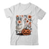 Goose Halloween Fall Goose Floral Boho Halloween Funny Fall Shirt Sweatshirt Classic T Shirt White 600x.jpg