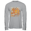 Boho Floral Pumpkin Halloween Thanksgiving Autumn Fall Shirt Hoodie Long Sleeve T Shirt Sport Grey 600x.jpg