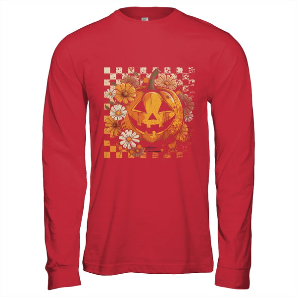 Boho Floral Pumpkin Halloween Thanksgiving Autumn Fall Shirt Hoodie Long Sleeve T Shirt Red 600x.jpg