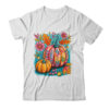 Boho Floral Fall Autumn Vibes Season Pink Pumpkin Girls Shirt Sweatshirt Classic T Shirt White 600x.jpg