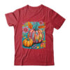Boho Floral Fall Autumn Vibes Season Pink Pumpkin Girls Shirt Sweatshirt Classic T Shirt Red 600x.jpg