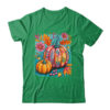 Boho Floral Fall Autumn Vibes Season Pink Pumpkin Girls Shirt Sweatshirt Classic T Shirt Irish Green 600x.jpg