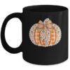 Preppy Floral Fall Pumpkin Vintage Floral Autumn Coquette Mug 11oz Mug Black front 600x.jpg