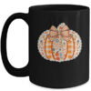 Preppy Floral Fall Pumpkin Vintage Floral Autumn Coquette Mug 15oz Mug Black front 600x.jpg
