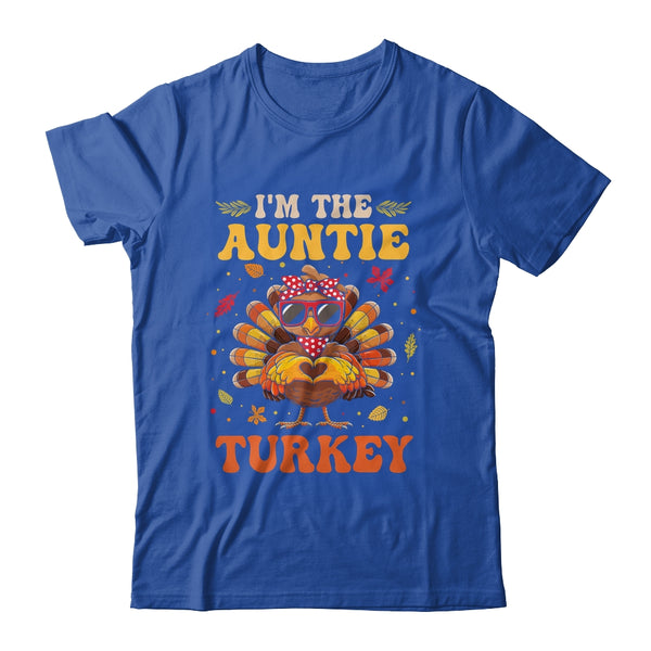 I m The Auntie Turkey Matching Family Thanksgiving Costume Classic T Shirt Royal 600x.jpg