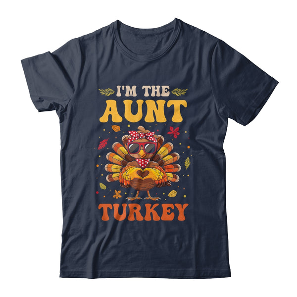 I m The Aunt Turkey Matching Family Thanksgiving Costume Classic T Shirt Navy 600x.jpg