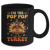 I m The Pop Pop Turkey Matching Family Thanksgiving Costume Mug 11oz Mug Black back 600x.jpg