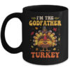 I m The Godfather Turkey Matching Family Thanksgiving Costume Mug 11oz Mug Black front 600x.jpg