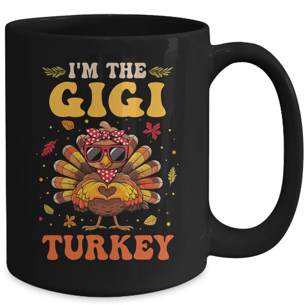 I m The Gigi Turkey Matching Family Thanksgiving Costume Mug 15oz Mug Black back 600x.jpg