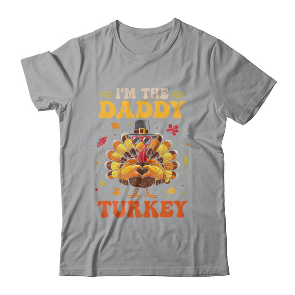 I m The Daddy Turkey Matching Family Thanksgiving Costume Classic T Shirt Sport Grey 600x.jpg