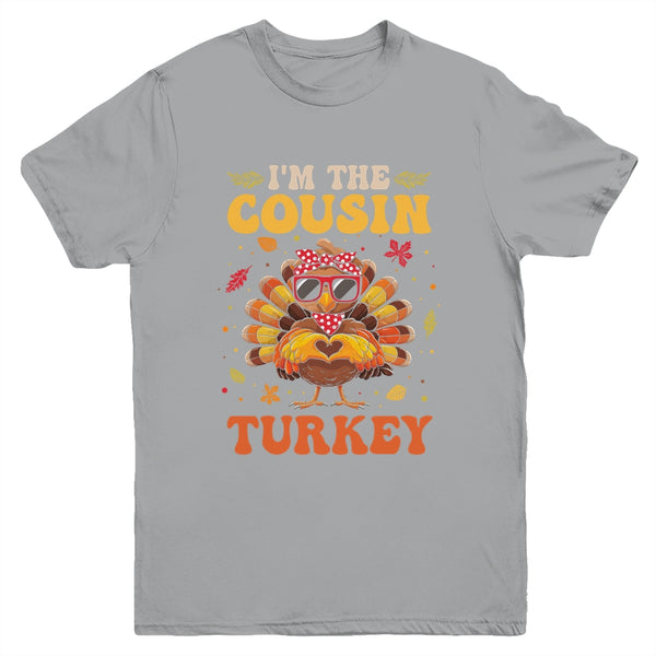 I m The Cousin Turkey Matching Family Thanksgiving Costume Youth T Shirt Sport Grey 600x.jpg