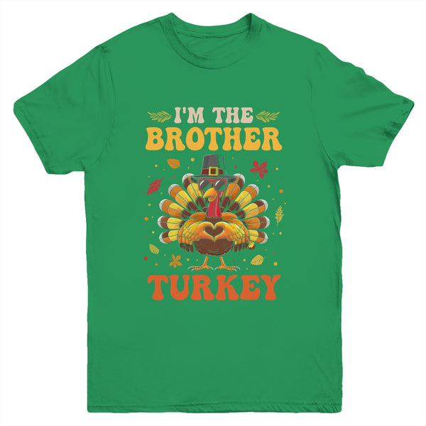 I m The Brother Turkey Matching Family Thanksgiving Costume Youth T Shirt Irish Green 600x.jpg