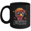 Turkey Face Thanksgiving Bruh Meme Boys Men Turkey Funny Mug 11oz Mug Black front 600x.jpg