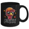 Turkey Face Thanksgiving Bruh Meme Boys Men Turkey Funny Mug 11oz Mug Black back 600x.jpg