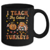 Retro I Teach The Cutest Turkey Thanksgiving Pumpkin Teacher Mug 11oz Mug Black back 600x.jpg
