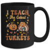Retro I Teach The Cutest Turkey Thanksgiving Pumpkin Teacher Mug 15oz Mug Black back 600x.jpg