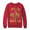 I Teach The Cutest Turkeys Funny Thanksgiving Teacher Shirt Sweatshirt Crewneck Sweatshirt Red 600x.jpg