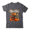 Hello Fall Pumpkin And Books Reading Lovers In Autumn Fall Shirt Sweatshirt Classic T Shirt Dark Heather 600x 1.jpg
