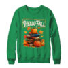 Hello Fall Pumpkin And Books Reading Lovers In Autumn Fall Shirt Sweatshirt Crewneck Sweatshirt Irish Green 600x 1.jpg